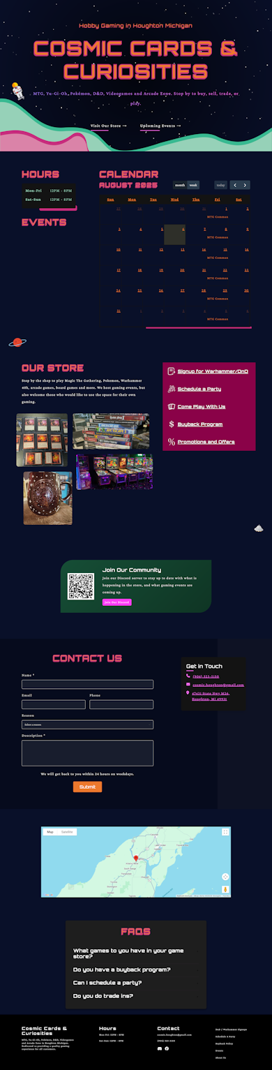Cosmic Cards and Curiosities